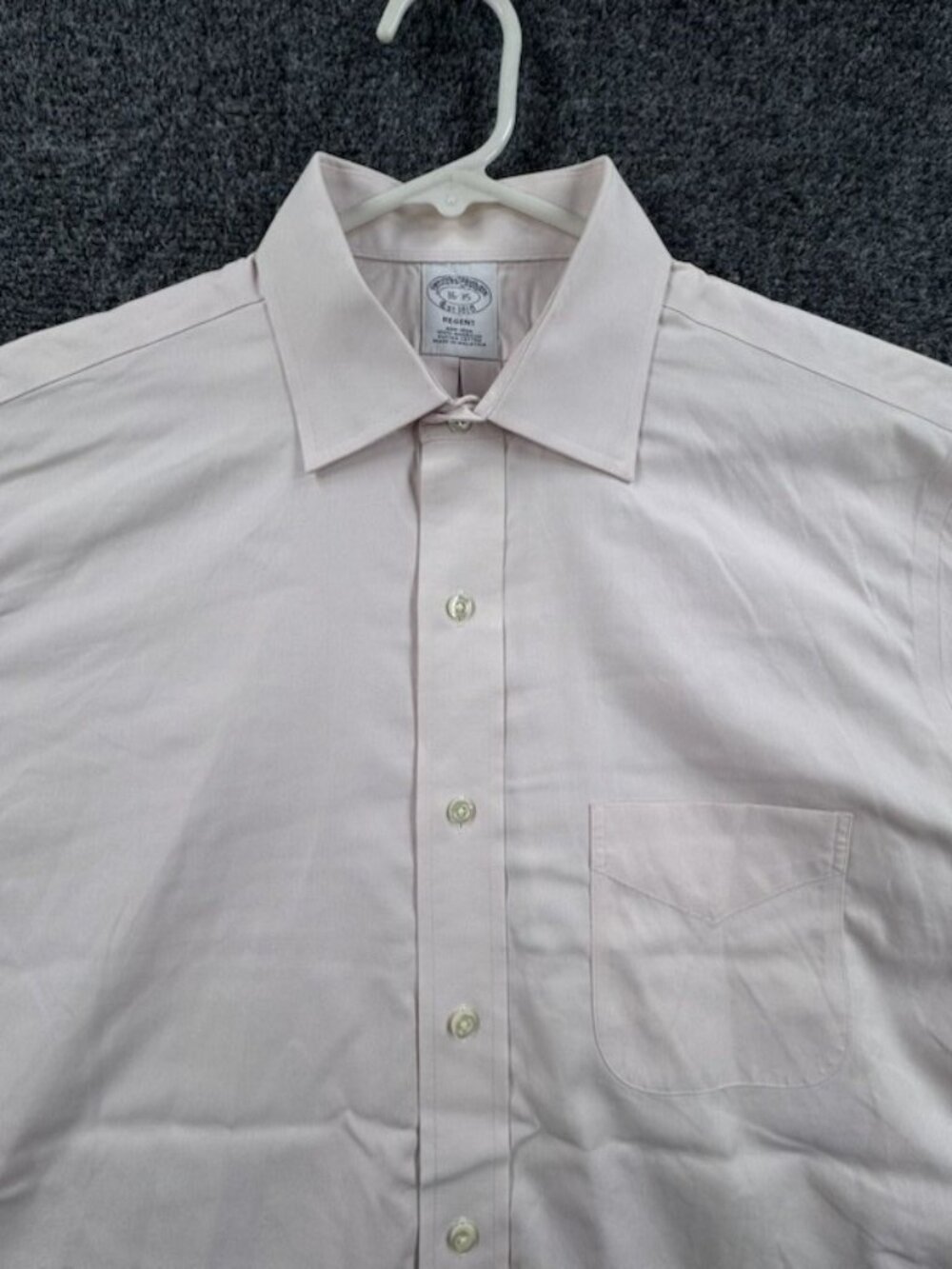 Brooks Brothers Cotton Non-Iron Regent 16 35 Supima Pink Business Shirt Solid